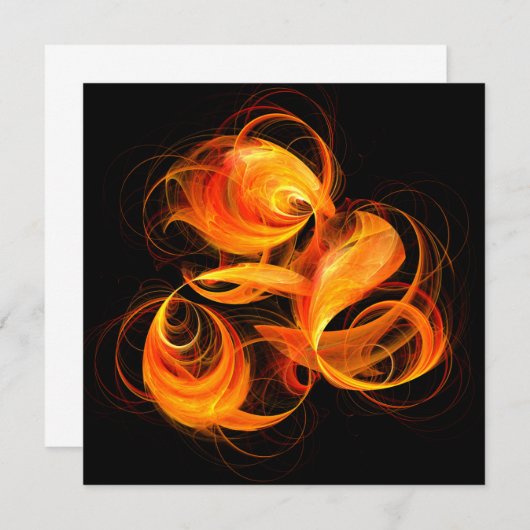Abstracte Fireball Art (Voorkant / Achterkant)