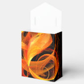Abstracte Fireball Art Bedankdoosjes (Geopend)