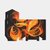 Abstracte Fireball Art Bedankdoosjes (Uitgevouwen)