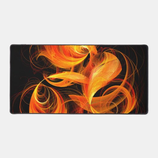 Abstracte Fireball Art Bureaumat (Voorkant)
