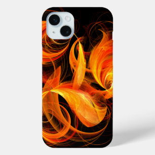Abstracte Fireball Art iPhone 15 Mini Hoesje