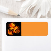 Abstracte Fireball Art Etiket (Insitu)