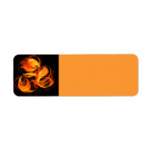 Abstracte Fireball Art Etiket (Voorkant)