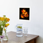 Abstracte Fireball Art Folie Afdrukken (Laag (Keuken))