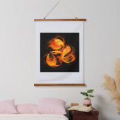 Abstracte Fireball Art Hangend Wandkleed (Slaapkamer)