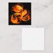 Abstracte Fireball Art Informatiekaartje (Voorkant / Achterkant)