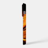 Abstracte Fireball Art iPhone Hoesje (Linkerkant)