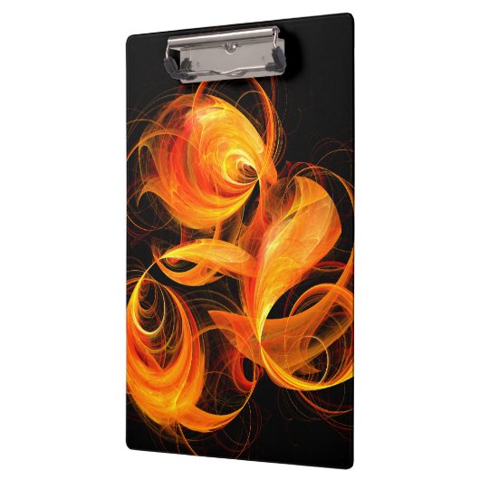 Abstracte Fireball Art Klembord (Links)