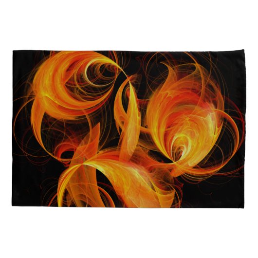 Abstracte Fireball Art Kussensloop (Achterkant)