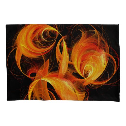 Abstracte Fireball Art Kussensloop (Voorkant)