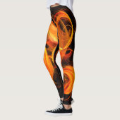 Abstracte Fireball Art Leggings (Links)