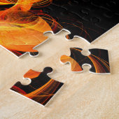 Abstracte Fireball Art Legpuzzel (Zijkant)