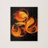 Abstracte Fireball Art Legpuzzel (Verticaal)