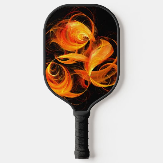 Abstracte Fireball Art Pickleball Paddle (Voorkant)