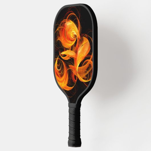 Abstracte Fireball Art Pickleball Paddle (Links)