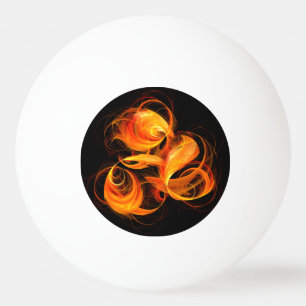 Abstracte Fireball Art Pingpongbal