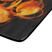Abstracte Fireball Art Rectangle Snijplank (Hoek)