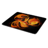 Abstracte Fireball Art Rectangle Snijplank (Hoek)