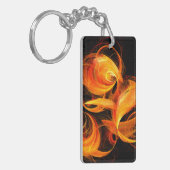 Abstracte Fireball Art Sleutelhanger (Voorkant Links)