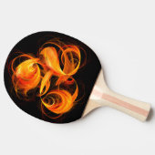 Abstracte Fireball Art Tafeltennisbatje (Zijkant)