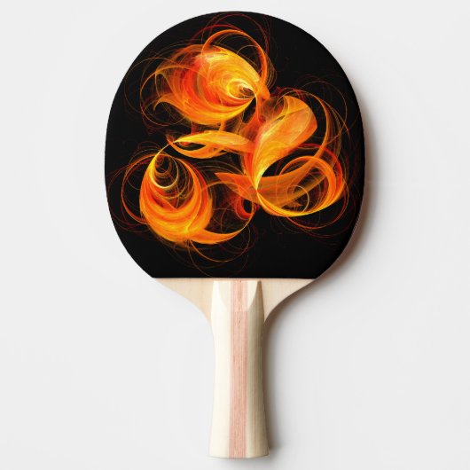 Abstracte Fireball Art Tafeltennisbatje (Voorkant)