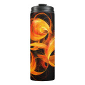 Abstracte Fireball Art Thermosbeker (Voorkant)