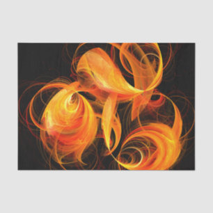 Abstracte Fireball Art Tissuepapier