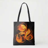 Abstracte Fireball Art Tote Bag (Voorkant)