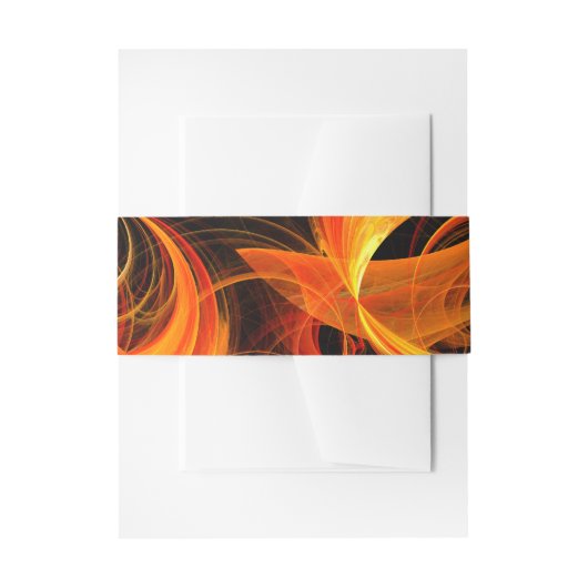 Abstracte Fireball Art Uitnodigingen Wikkel (Voorkant Voorbeeld)