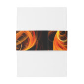 Abstracte Fireball Art Uitnodigingen Wikkel (Achterkant Voorbeeld)