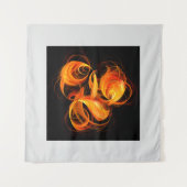 Abstracte Fireball Art Wandkleed (Voorkant (horizontaal))