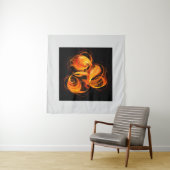 Abstracte Fireball Art Wandkleed (In situ)
