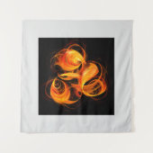 Abstracte Fireball Art Wandkleed (Voorkant)