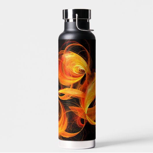 Abstracte Fireball Art Waterfles (Links)