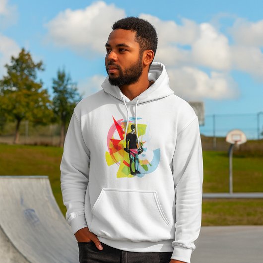 Abstracte Fitness Kunst van het Man Heffen Dumbbel Hoodie