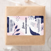 Abstracte flaconetiket met gebotteld serum Dropper Etiket (Insitu)