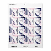 Abstracte flaconetiket met gebotteld serum Dropper Etiket (Full Sheet)