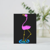 Abstracte Flamingo Briefkaart (Staand voorkant)