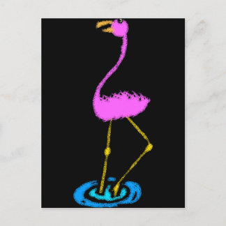 Abstracte Flamingo Briefkaart