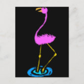 Abstracte Flamingo Briefkaart (Voorkant)