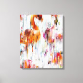 Abstracte flamingo gestrekte canvasprint canvas afdruk (Voorkant)