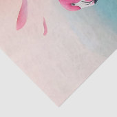 Abstracte Flamingo Olie Schildering Decoupage Tissuepapier (Detail)