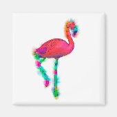 Abstracte Flamingo Step Custom Magnet (Voorkant)