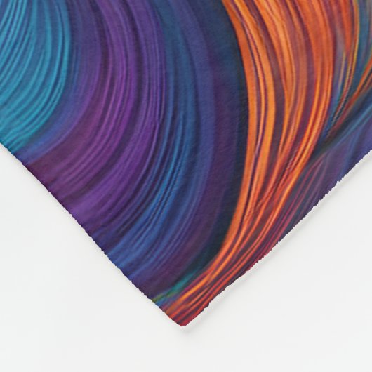 ABSTRACTE FLAMINGODEKEN FLEECE DEKEN (Hoek)