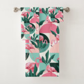 Abstracte Flamingos Bad Handdoek (Insitu)