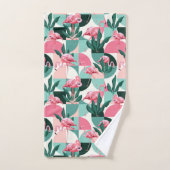 Abstracte Flamingos Bad Handdoek (Handdoek)