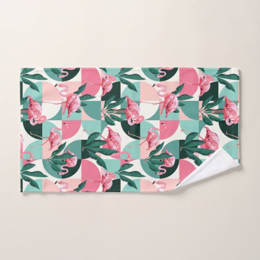 Abstracte Flamingos Bad Handdoek (Handdoek)