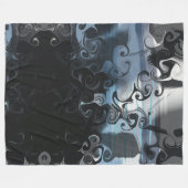 Abstracte fleecedeken in donkere tinten fleece deken (Voorkant (Horizontaal))