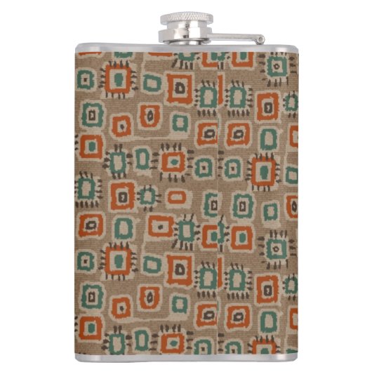 Abstracte flesjes oude kleding heupfles (Achterkant)