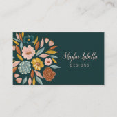 Abstracte flessenolie en lederolie visitekaartje (Voorkant)